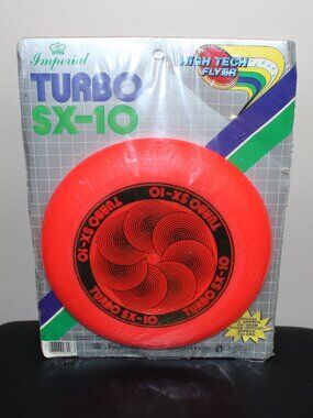 3/$77❤️sealed vintage 1985 Imperial Turbo SX-10 High Tech Flyer Frisbee 100g USA